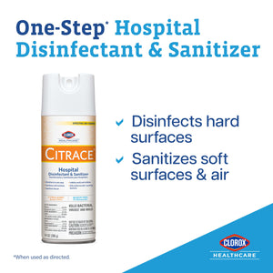 Buy now Clorox Healthcare Citrace Hospital Disinfectant and Sanitizer Aerosol Spray, Citrus, 14 Ounces (Package May Vary) at indiglob india