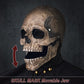 RRANYF Creepy Halloween Full Head Skull Mask with Movable Jaw, Adult Entire Head Realistic Latex Helmet, Scary Skeleton