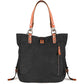 SHANGRI-LA Canvas Tote Handbag Casual Purse Shoulder Bag for Women Convertible Backpack