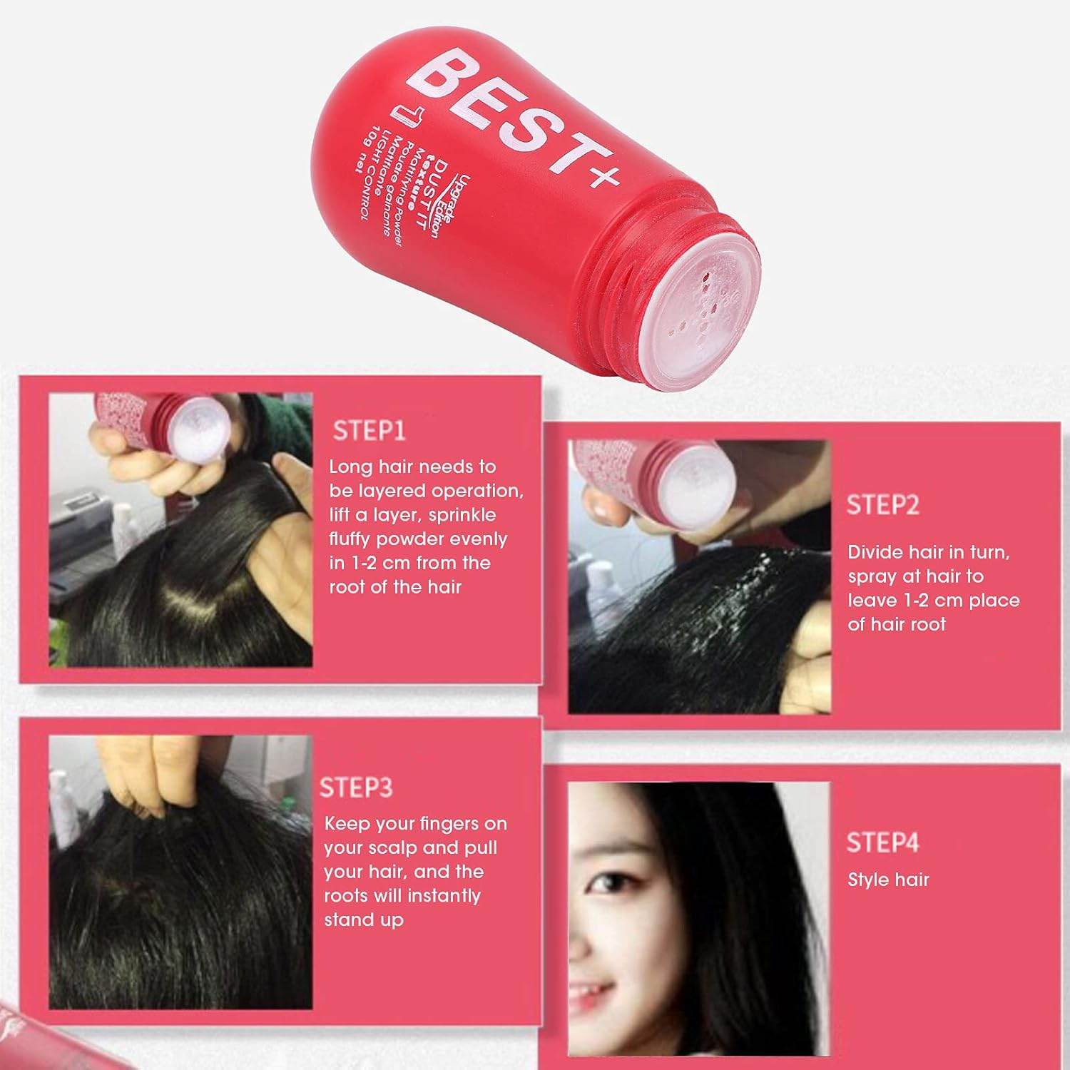 10g Texture Powder, Fluffy Hair Powder, Hair Styling Powder Hair Styling Mattifying Powder, Hair Volumizing Matte Hair Fluffy Powder Styling Products for Men and Women - My Store