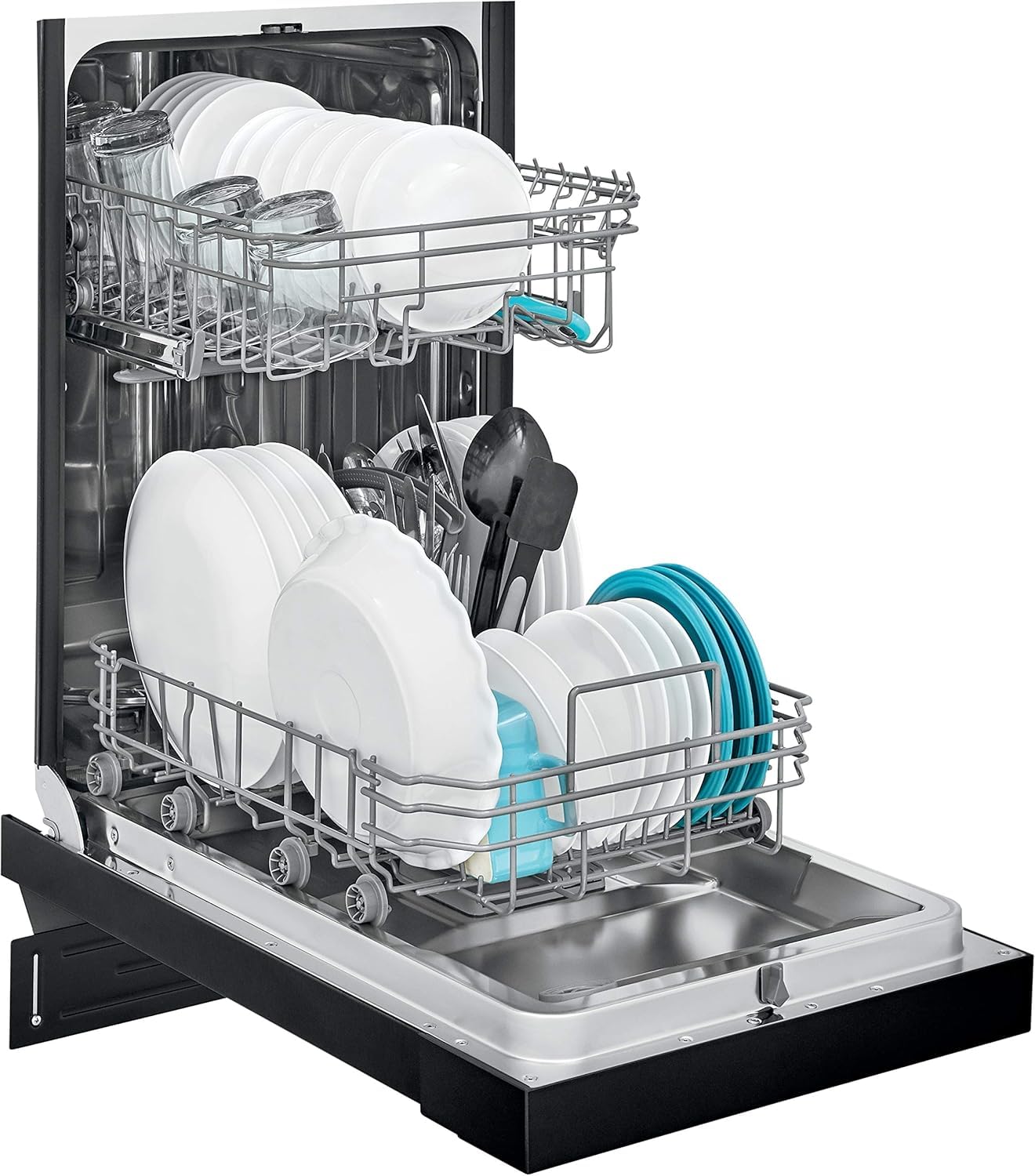 Buy now Honeywell 18 Inch Dishwasher with 8 Place settings, 6 Washing Programs, Stainless Steel Tub, UL/Energy Star- Black at indiglob india