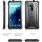 Poetic Revolution Case for OnePlus 7, [20FT Mil-Grade Drop Tested], Full-Body Rugged Dual-Layer Shockproof Protective Cover with Kickstand and Built-in-Screen Protector, Black