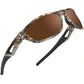 Camo Polarized Wrap-around Sport Sunglasses for Men Women UV400 Driving Fishing Hunting Sun Glasses