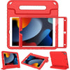 LTROP Case For iPad 9th Generation/iPad 8th Generation/iPad 7th Generation for Kids, iPad 10.2 2021/2020/2019, Shockproof Handle Stand, Blue - Red