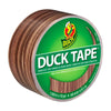 Duck Brand Duck Printed Duct Tape, Checker, 1.88 Inches x 10 Yards, Single Roll (280410) - Woodgrain