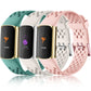 Buy now Maledan Compatible with Fitbit Charge 5/ Fitbit Charge 6 Bands Women Men, Breathable Sport Band Soft Waterproof Replacement Wristbands Strap for Fitbit Charge 5/ Charge 6 Advanced Fitness Tracker at indiglob india
