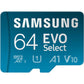 SAMSUNG EVO Select Micro SD-Memory-Card + Adapter, 256GB microSDXC 130MB/s Full HD & 4K UHD, UHS-I, U3, A2, V30, Expanded Storage for Android Smartphones, Tablets, Nintendo-Switch (MB-ME256KA/AM)