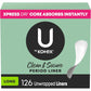 U by Kotex Panty Liners, Clean & Secure, Light Absorbency, Extra Coverage, 112 Count (Packaging May Vary)