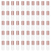 Mydio 50 Pack 1.2ML Clear Mini Lip Gloss Tube Empty Lip Balm Containers With Black Lid for Lipstick (clear) - Rose Gold