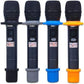 4 Sets Wireless Handheld Microphone Shakeproof Anti-Rolling Mic Protection Silicone Ring & Bottom Rod Sleeve Holder Stand for KTV Device (4 Colors)