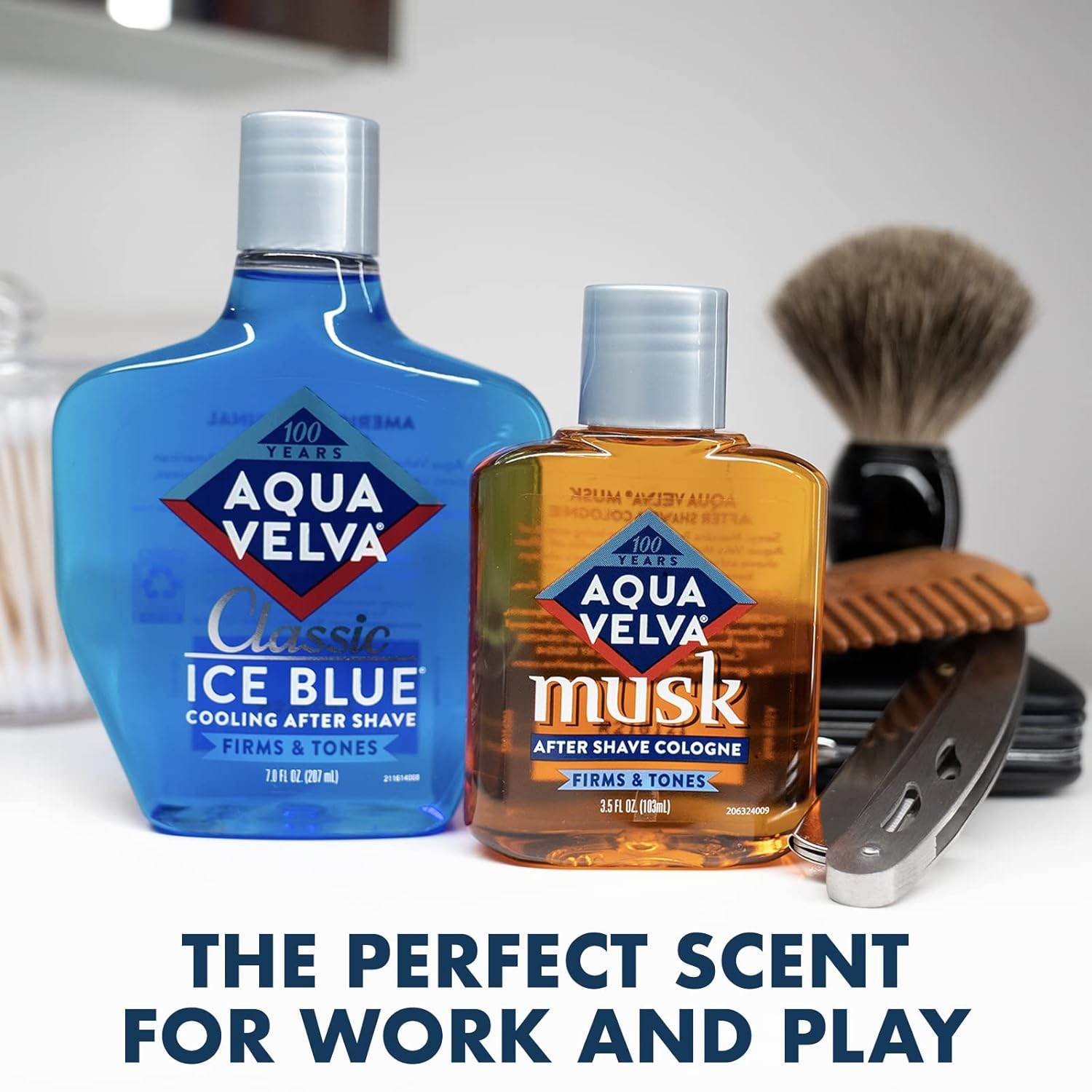 Aqua Velva After Shave, Classic Ice Blue, Soothes, Cools, and Refreshes Skin, 3.5 Ounce - My Store