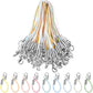 Frienda 200 Pcs Cell Phone Charm Straps USB Drive Lanyard Phone Ring Strap for Charm USB Drive Keychain DIY