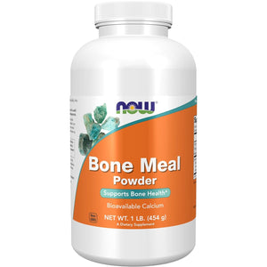 NOW Supplements, Bone Meal Powder with Calcium Carbonate and Magnesium Oxide, Natural Calcium Source, 1-Pound