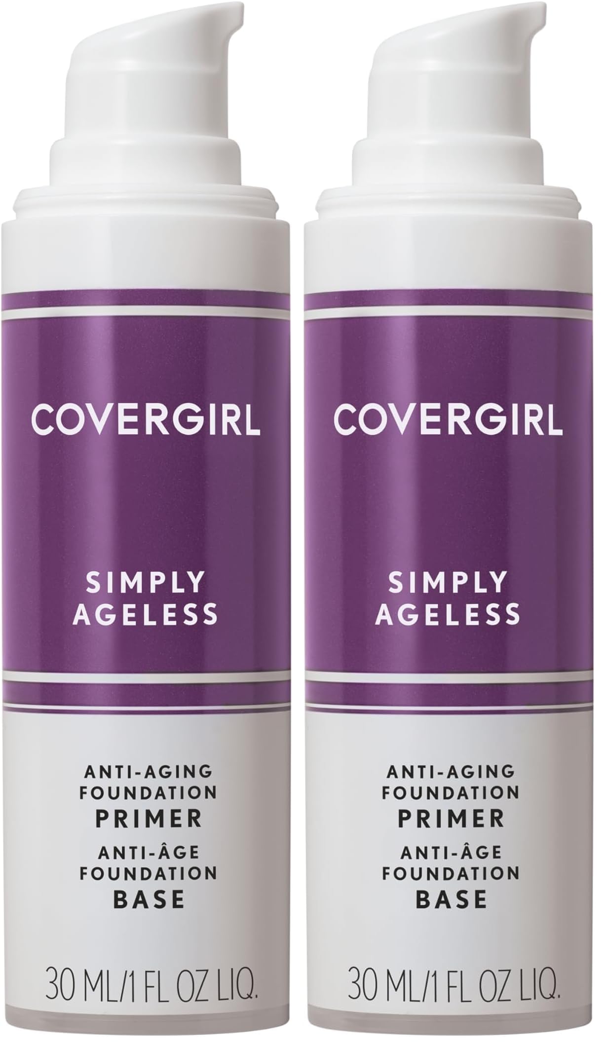 Buy now COVERGIRL & Olay Simply Ageless 3-in-1 Liquid Foundation, Matte Finish, Hyaluronic & Vitamin C Formula, 240 Natural Beige, 1 Count Primer 1 Fl Oz (Pack of 2) at indiglob india