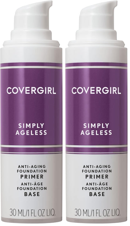 Buy now COVERGIRL & Olay Simply Ageless 3-in-1 Liquid Foundation, Matte Finish, Hyaluronic & Vitamin C Formula, 240 Natural Beige, 1 Count Primer 1 Fl Oz (Pack of 2) at indiglob india
