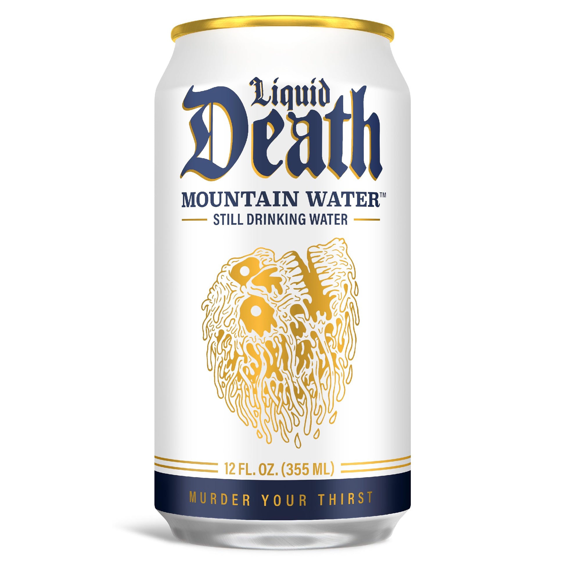 Buy now Liquid Death Sparkling Mountain Water, Real Mountain Source, Ice-Cold Cans, Infinitely Recyclable, 12 Fl Oz (Pack of 12) at indiglob india