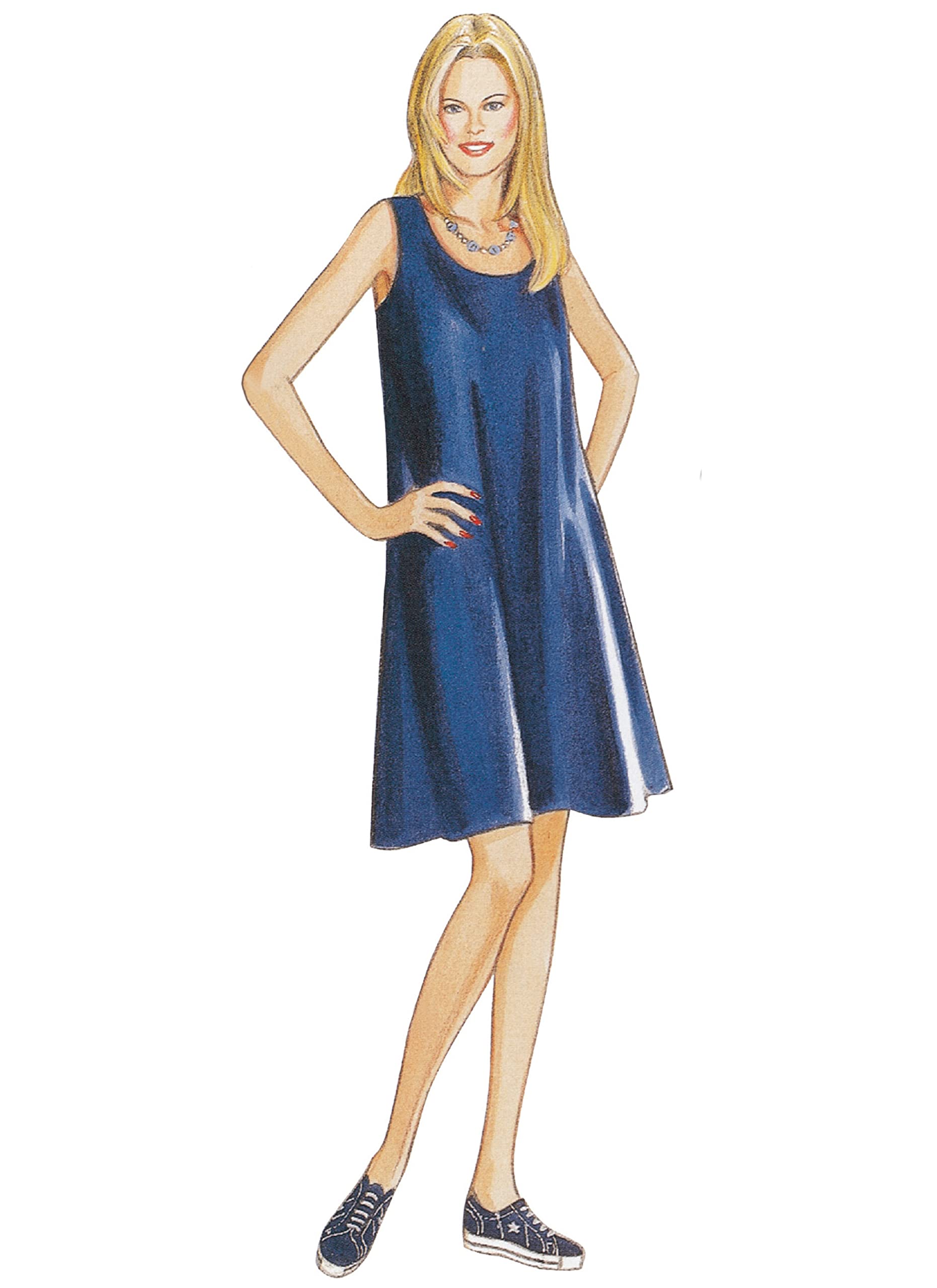 Buy now New Look U06352A Misses' Dress Sewing Pattern Packet, Code 6352, Sizes 8-10-12-14-16-18 at indiglob india