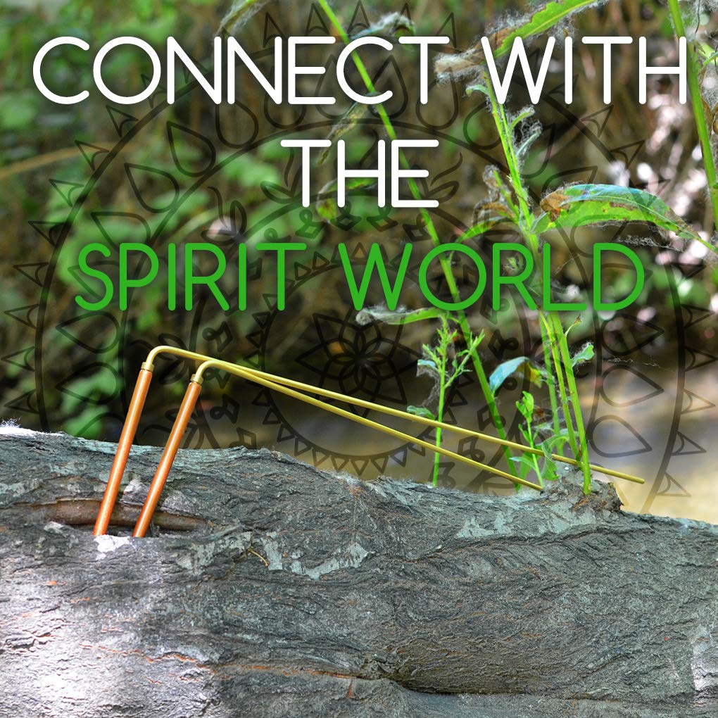 Buy now Solid Copper and Brass Dowsing Rods with Smooth Movement for Tracing Spiritual Energy Chi, Ghost Hunting, Water Divining, Finding Gold, Locating Lost Items or Answering Questions! at indiglob india
