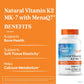 Doctors Best Natural Vitamin K2 MK-7, Supports Tissue & Bone Health, Non-GMO, Gluten Free, Soy Free, Vegan 60 Veggie Caps