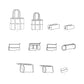 Buy now Simplicity Assorted Size Cosmetic Tote Bag Packet, Code 9310 Sewing Pattern, One, White at indiglob india