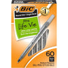 BIC Round Stic Xtra Life Assorted Ink Ballpoint Pens, Medium Point (1.0mm), 60-Count Pack of Bulk Pens, Flexible Round Barrel for Comfortable Writing, No. 1 Selling Ballpoint Pens - Black