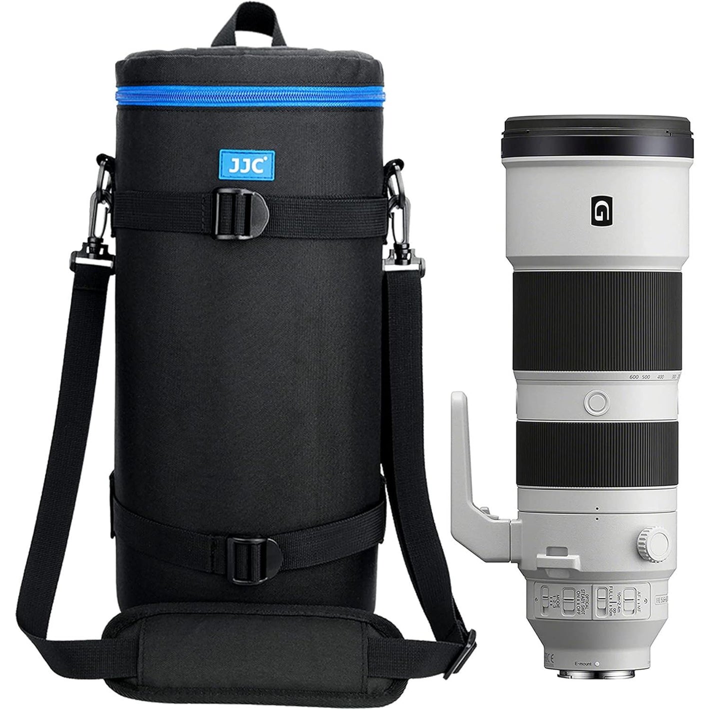 Extra Large Thick Camera Lens Case Bag for Canon RF 200-800mm F6.3-9 IS for Nikon 180-600mm/600mm F6.3 for Sony 200-600mm Zoom with Reversed Lens Hood&Teleconverte,Fits Lenses Below 5.5x14.6"(D x L)