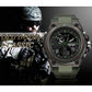 AIMES Mens Watches Sports Outdoor Waterproof Military Watch for Men Tactical Watch Analog Digital Date Alarm Stopwatch Multi-Function Tactics Big Face Wristwatch for Men