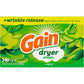 Gain Dryer Sheets Plus Wrinkle Release, Original Scent, 240 Count, Fights Static With a Touch of Scent, Laundry Sheets