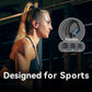 Buy now bmani Ear Buds Wireless Earbuds Bluetooth Headphones with 80H Playtime LED Display Case, Over-Ear Hook with Mic, Stereo Sound, Easy Button Controls, Sports Earphones for Running Workout Gym Black at indiglob india