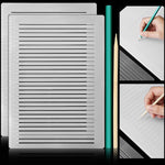 2 Packs Plastic Straight Line Stencil Template for Journaling Spacing Line Lettering Guide 11 Inch Scale Writing Ruler Envelope Addressing Template with Bamboo Stick and 2B Pencil for Paper Card Aids - My Store