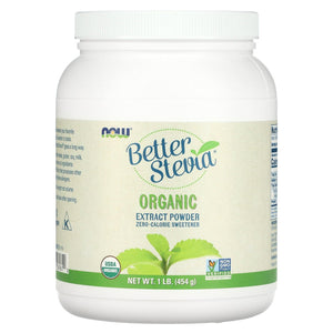 Buy now Now Foods Better Stevia Certified Organic Extract Powder 1 Lb (454 G) Powder at indiglob india
