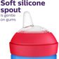 Philips AVENT My Grippy Spout Sippy Cup with Soft Spout and Leak-Proof Design, Pink/Purple, 10oz, 2pk, SCF801/22