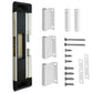Buy now 2-Pack TOUGHBOLT Double Deadbolt Sliding Patio Door, Child Safety, Home Security Lock with 3-Receiver Latches Included - Installation Required 1 Black White at indiglob india