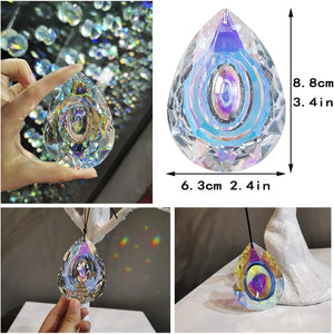 H&D HYALINE & DORA 89mm/3.5in Hanging Chandelier Crystals Prisms for Window Suncatchers Chandelier Parts Rainbow Maker Pendants