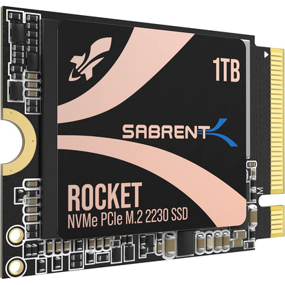 SABRENT Rocket 2230 1TB NVMe SSD – PCIe Gen4 M.2 2230 Internal SSD for Steam Deck, Surface Pro, Ultrabook, HTPC – DRAM-Less with HMB, Up to 5GB/s [SB-2130-1TB]