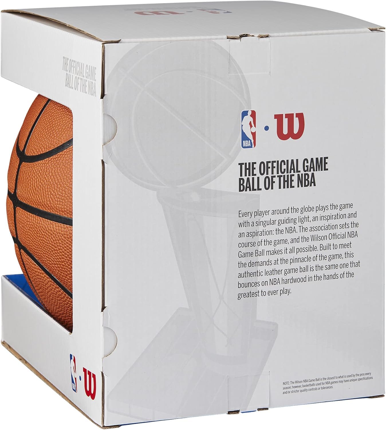 Buy now Wilson NBA Official Game Basketball - Brown, Size 7-29.5" at indiglob india