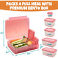Bentology Bento Lunch Box Set w 5 Leakproof Made-to-Size Snack Containers & Built-In Utensil Holder- Meal Prep Made Easy w Reusable, Kid's Back to School or Office- Durable, BPA Free, Dishwasher Safe