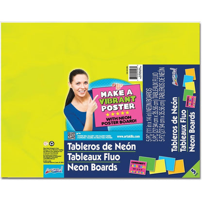 ArtSkills 11" x 14" Poster Board School and Craft Supplies, White, 5 Count (Pack of 1)