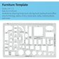 Sooez Architectural Templates, House Plan, Interior Design and Furniture Template, Drafting Tools and Supplies - Set of 3