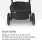 Buy now UPPAbaby Basket Cover for Cruz V2 and V3 Strollers - Protects and Conceals Belongings - Easy Attachment and Access - Water-Resistant Material at indiglob india