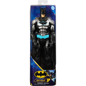 Batman 12-inch Bat-Tech Action Figure (Black/Blue Suit), Kids Toys for Boys Aged 3 and up