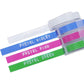 Motex Refill Tape for Embossing Label Maker, 4 Color Tapes, 3/8-Inch (Baby Pink, Baby Mint, Silver, Transparent)