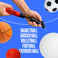Buy now SPORTBIT Ball Pump for Sports Balls - Push & Pull Inflating System - Hand Pump for All Exercise Balls - Volleyball Pump, Basketball Inflator, Football & Soccer Ball Air Pump - Goes with 5 Needles Set at indiglob india