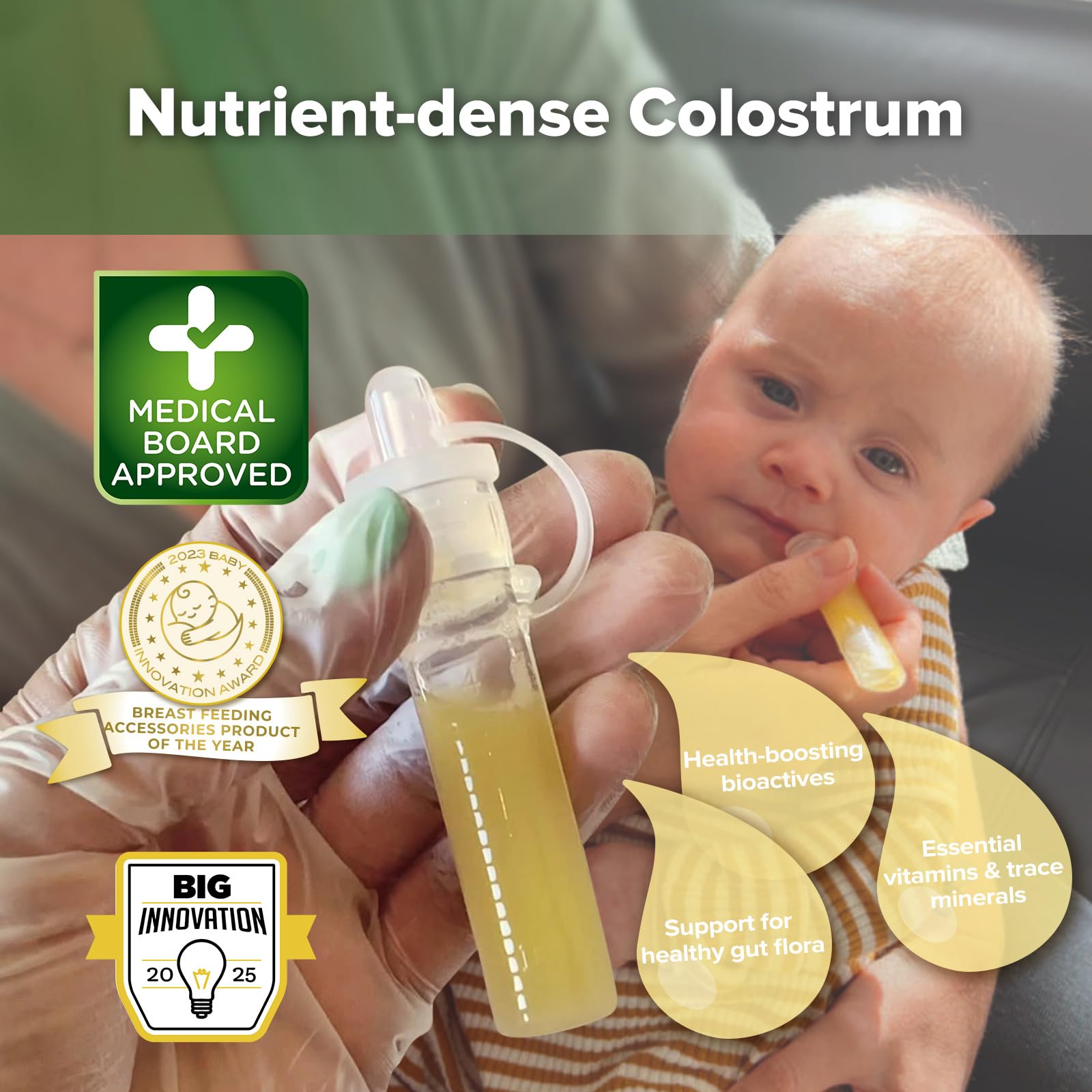 Buy now haakaa Colostrum Collector Kit Breast Milk Collector with Cotton Cloth Wipe and Storage Case, Ready-to-Use, Reusable, 4ml/6pcs at indiglob india