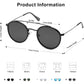 SOJOS Retro Vintage Round Polarized Sunglasses for Women Men Small Double Bridge Circle Sunnies SJ1104