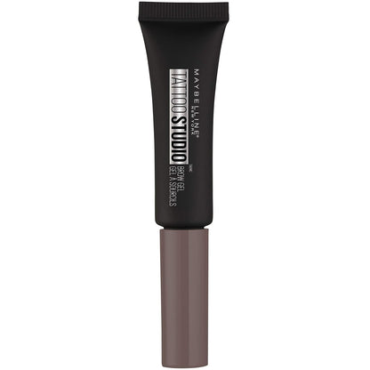 Maybelline TattooStudio Waterproof Eyebrow Gel Makeup, Deep Brown, 1 Count