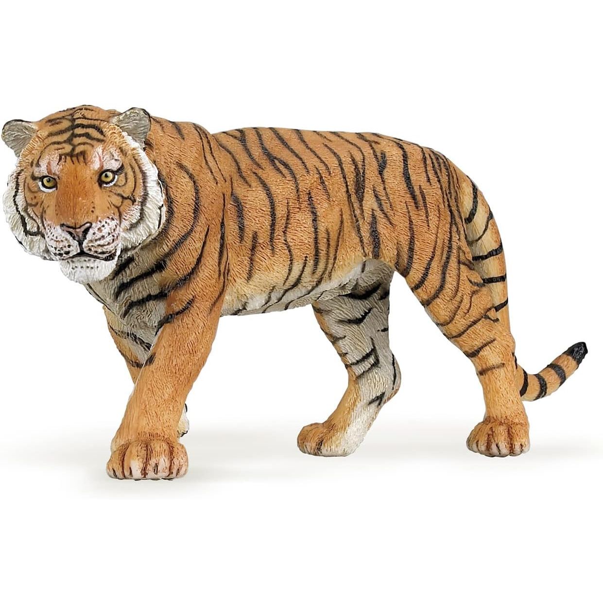 Papo - Tiger - Realistic Figurine - for Ages 3+ - Wild Animal Kingdom Collection - Hand Painted - Highly Detailed - Durable and Educational - Gift Idea - Collectable - Tiger Figurine - Wild cat Model