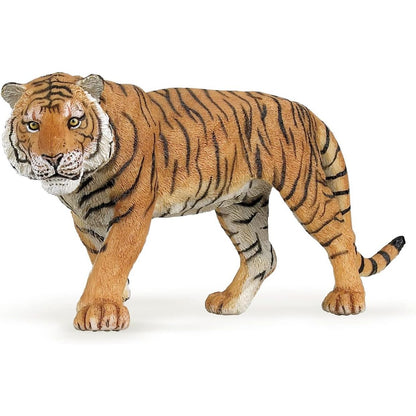 Papo - Tiger - Realistic Figurine - for Ages 3+ - Wild Animal Kingdom Collection - Hand Painted - Highly Detailed - Durable and Educational - Gift Idea - Collectable - Tiger Figurine - Wild cat Model
