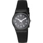Swatch Lady Women's Watch Casual Plastic Black Quartz Waterproof Lady Black Single