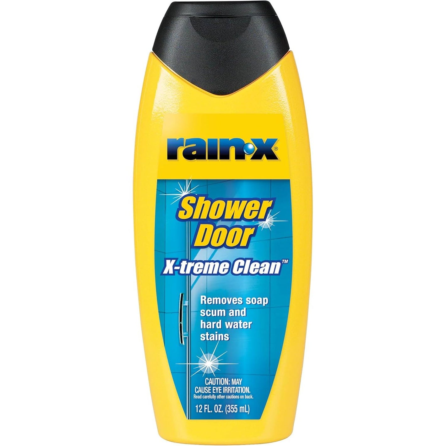 Rain-X 630035 X-Treme Clean Shower Door Cleaner, 12 Fl. Oz, Formulated To Clean Glass Shower Doors - Easy To Use, Removes Soap Scum, Dirt, Hard Water Build-up, Calcium, Lime Stains And Rust Stains